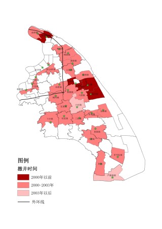 “三个集中”之后：图说浦东新区28次撤乡并镇